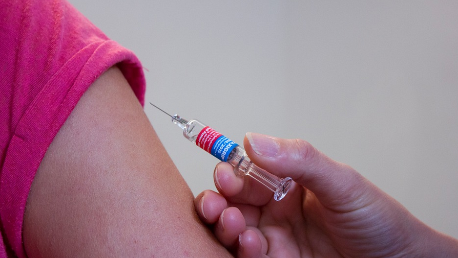taking an injection